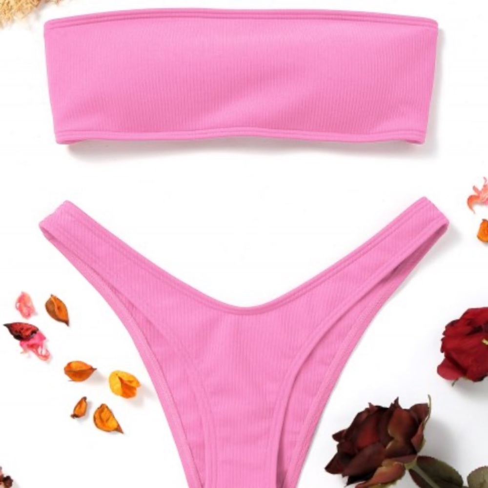 Pink Zaful bathing suit